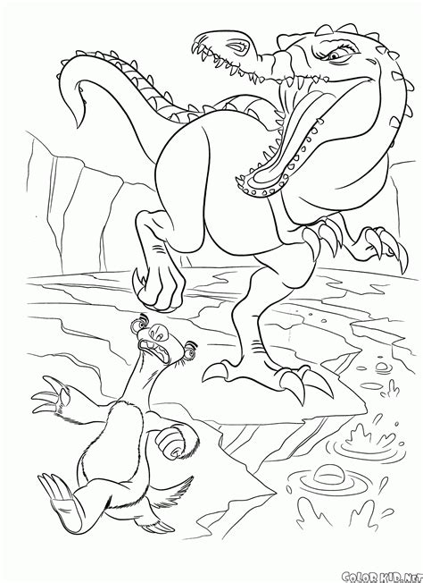 rudy ice age coloring page